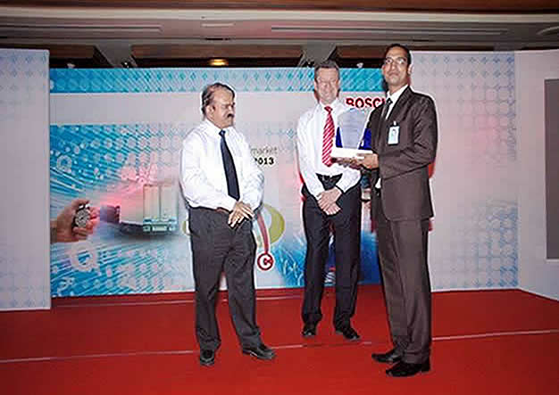 Automotive Aftermarket Supplier Award for Excellency of Quality and Delivery from Bosch Limited awarded to JLC Electromet