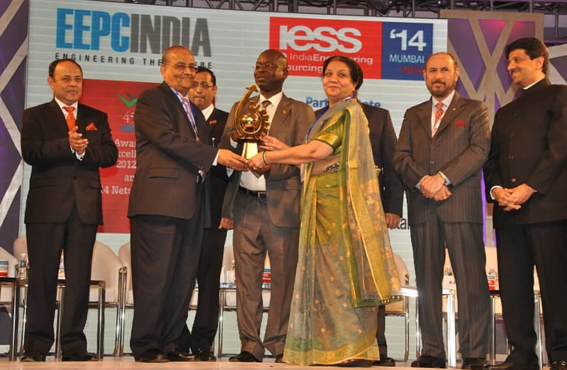 JLC wins the EEPC India National Award for 2012-13 – Top Exporter Gold Trophy given By Engineering Export Promotion Council India