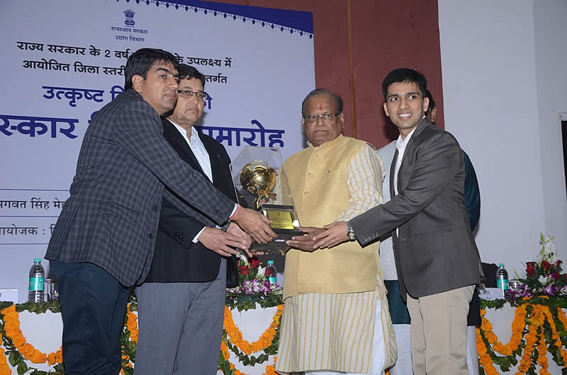 JLC Nickel Alloys wins State Award for the Year 2011-12 for Export Performance From State Government of Rajasthan